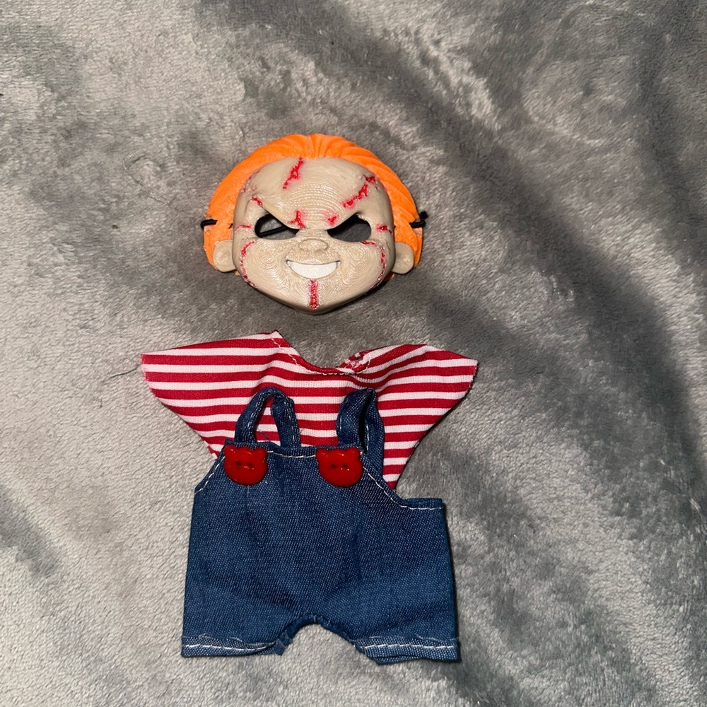 Labubu Chucky Halloween Mask + Outfit